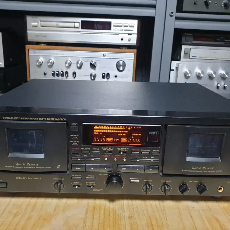 티악 더블 카세트데크 TEAC W-6000R (2)