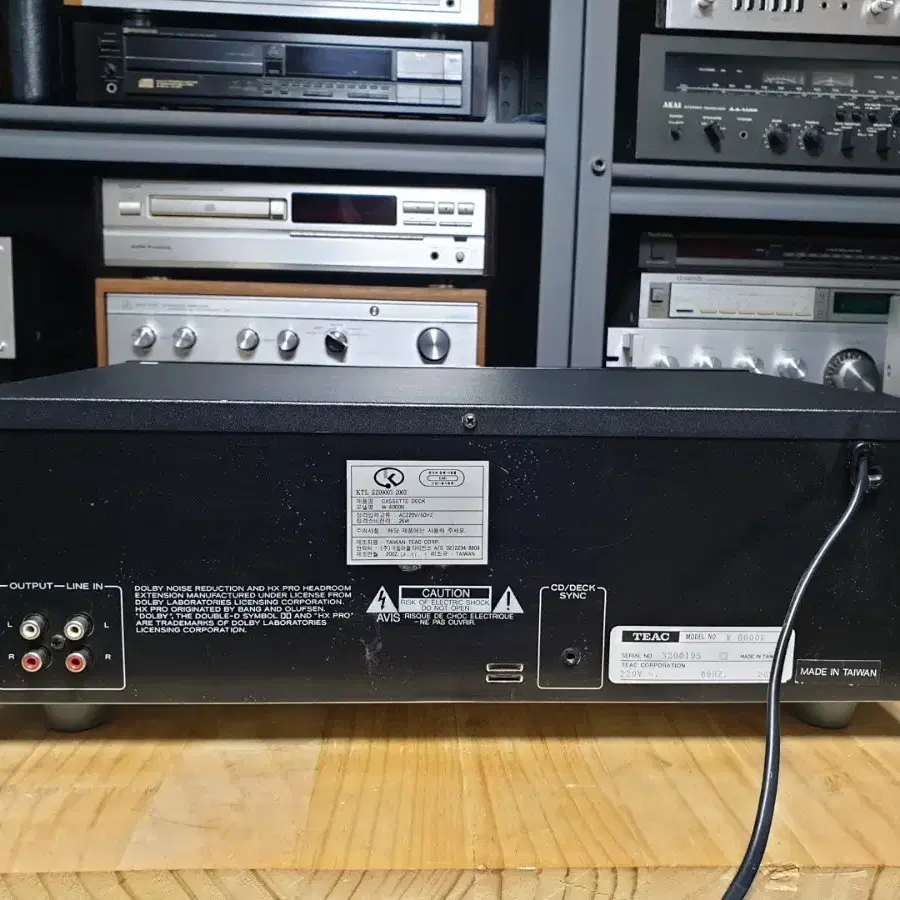 티악 더블 카세트데크 TEAC W-6000R (2)