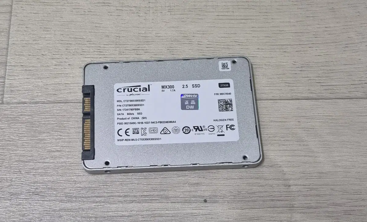 마이크론 Crucial MX300 275GB