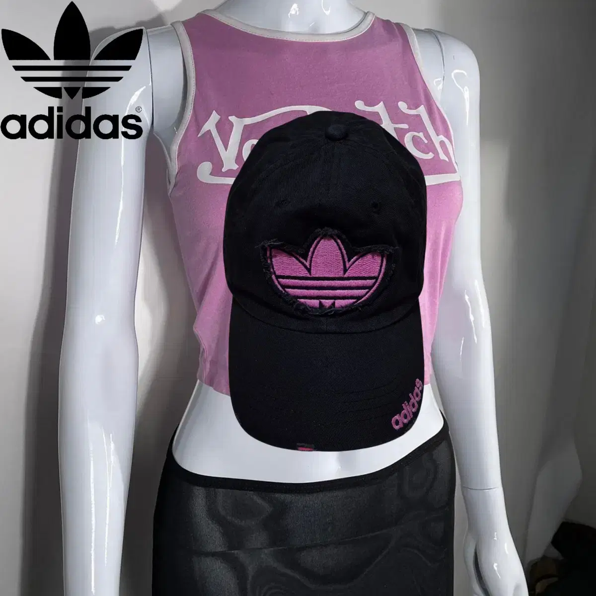 ADIDAS y2k Black-Pink Cap