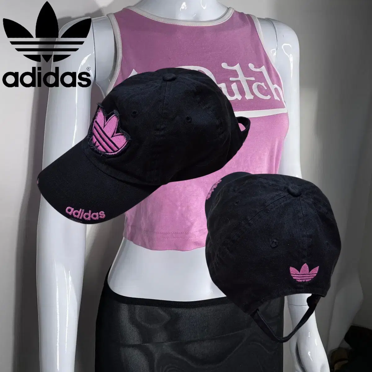 ADIDAS y2k Black-Pink Cap