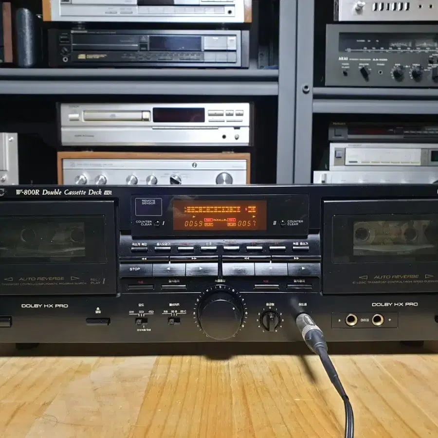 티악 더블 카세트데크 TEAC W-800R