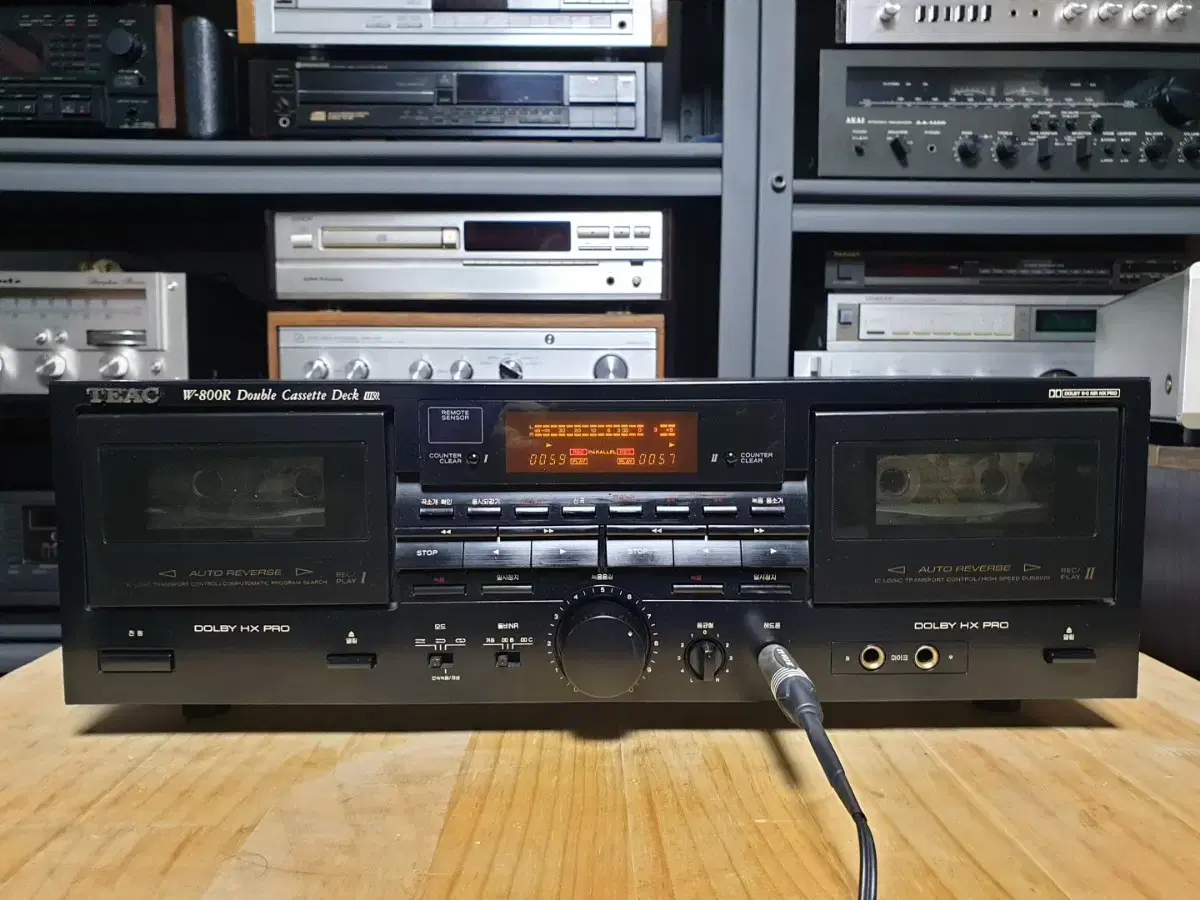 티악 더블 카세트데크 TEAC W-800R