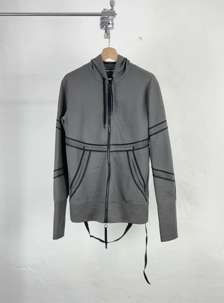 Aleksandr Plokhov Gray Lunar Two-way Hooded Zip-up Jacket