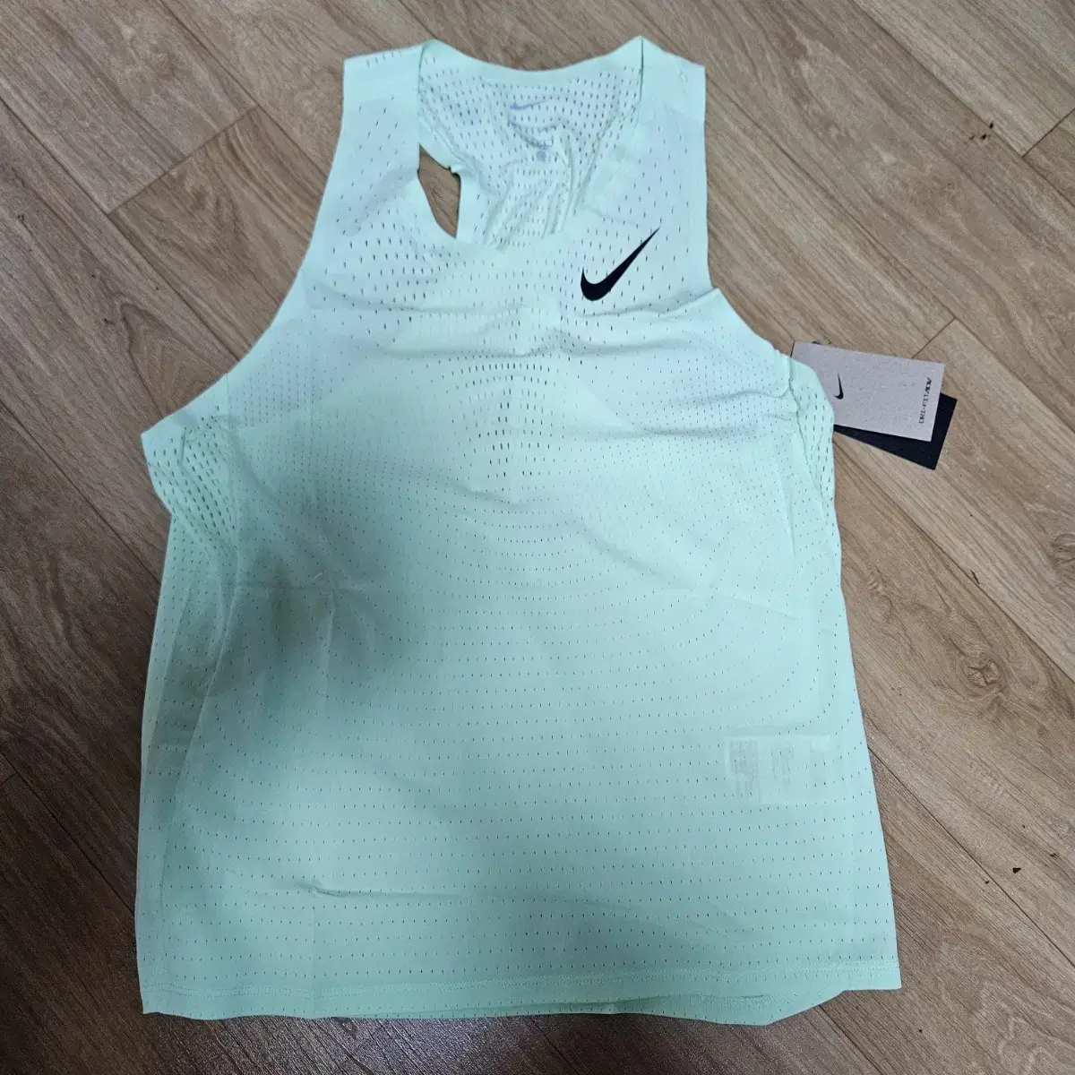 Nike DryFit ADV Aeroswift Running Singlet Best Green Asia L