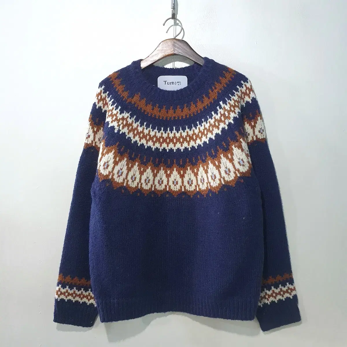 FW신상) Mu O Zagad Round Knit 2color