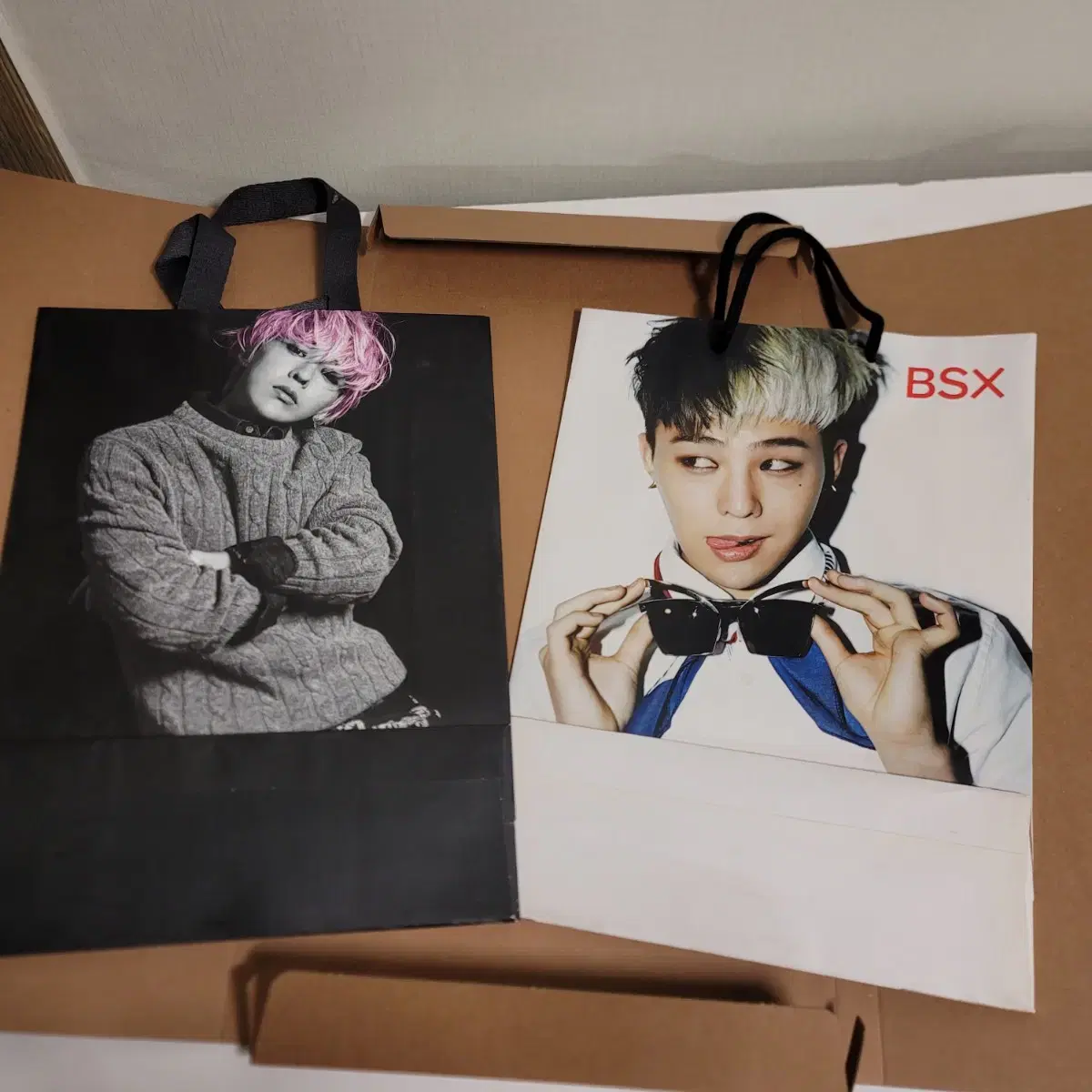 빅뱅 bsx gd 쇼핑백 2개 세트