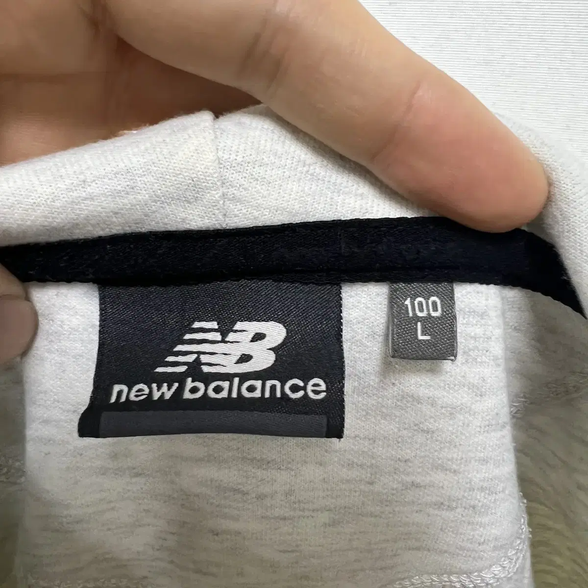 Newbalance/뉴발란스로고후드집업/남성100/