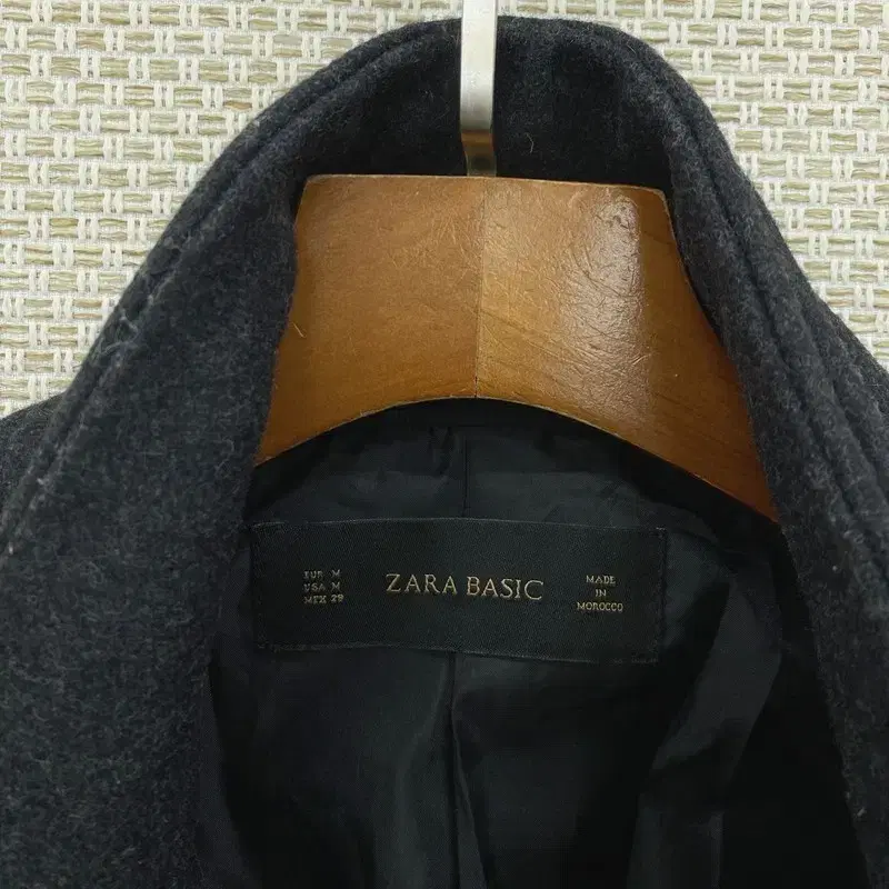 자라 ZARA 캐주얼 모직 지퍼 코트 90 K08157