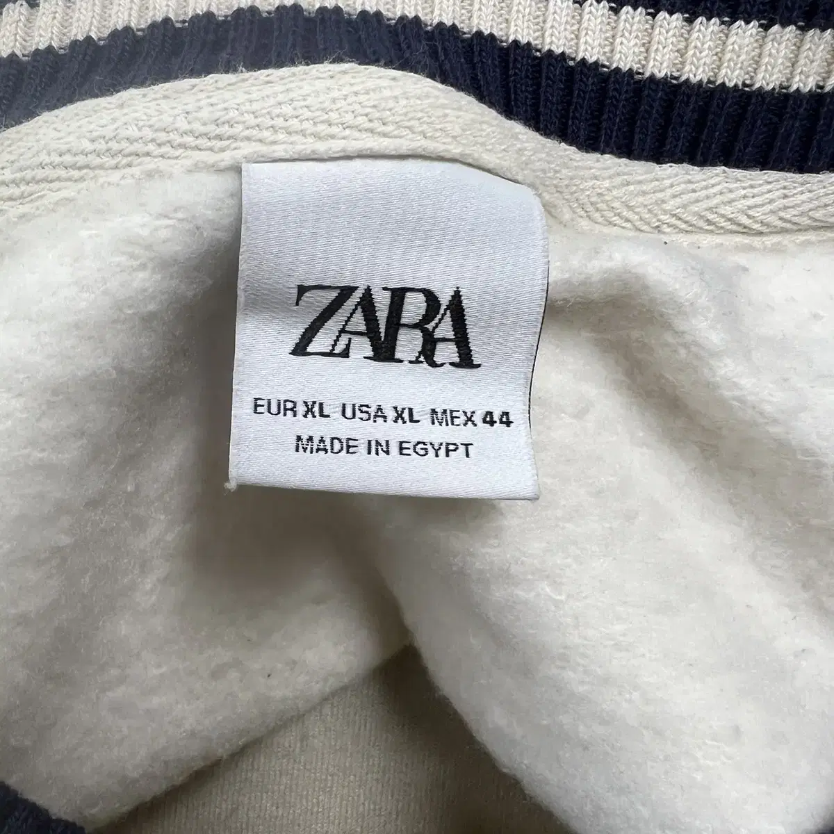 ZARA/자라기모빅로고맨투맨/남성105~110/