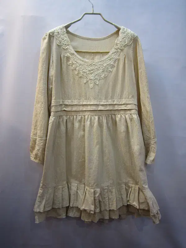 ONEPIECE, M, H3t4, Japanese imported beige white lace capping frill