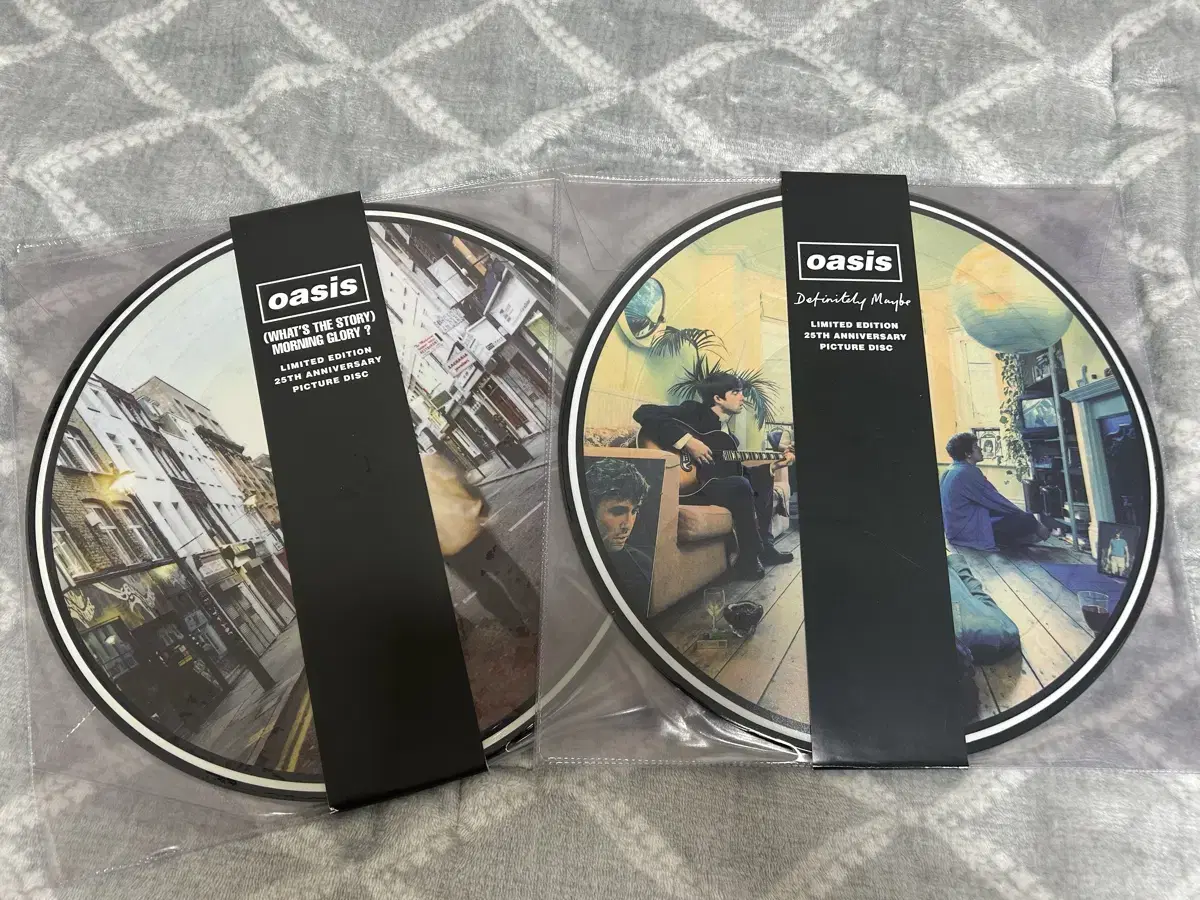 오아시스 25주년 1집, 2집 픽쳐디스크 lp 바이닐