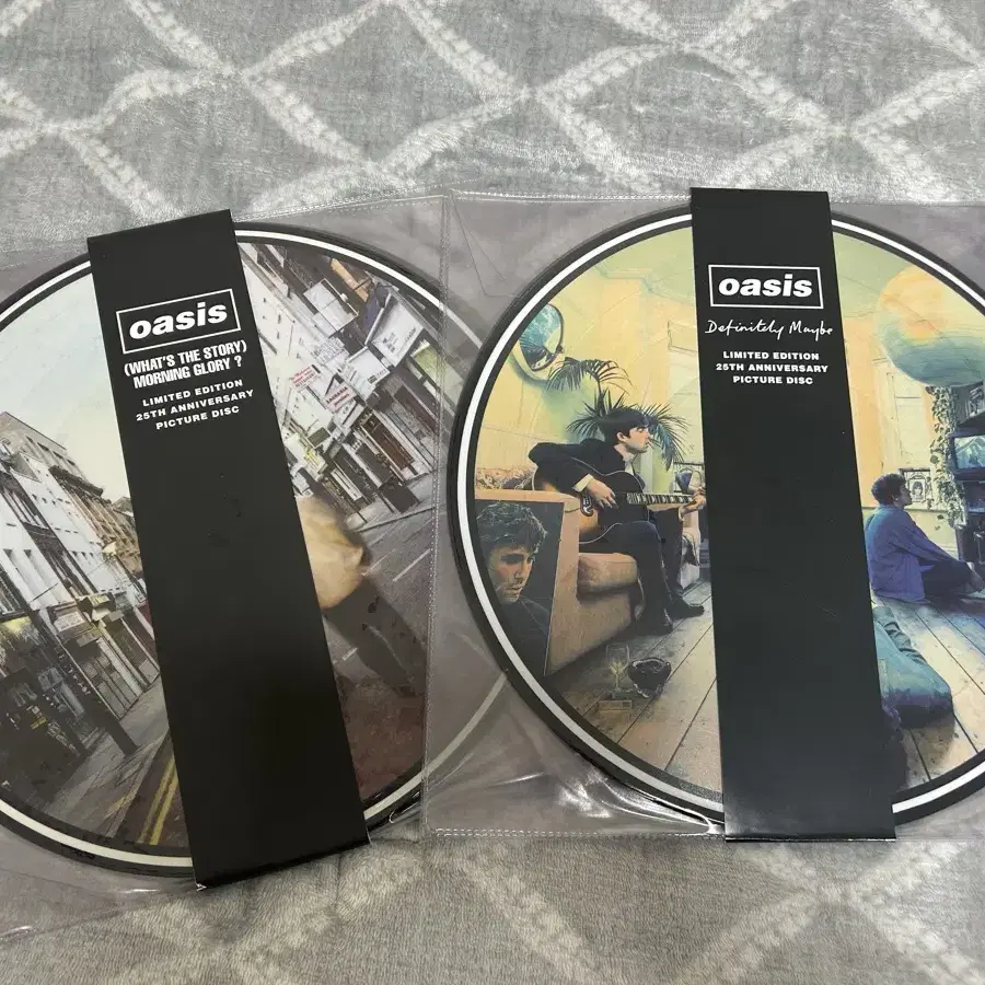 오아시스 25주년 1집, 2집 픽쳐디스크 lp 바이닐