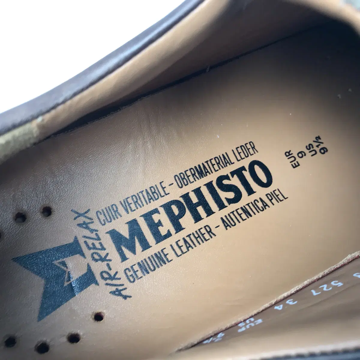 메피스토 MEPHISTO 워킹 컴포트화 신발 남성275