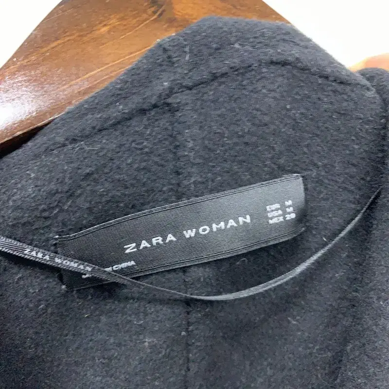 자라 ZARA 우먼 블랙 울 롱코트 95 G01807