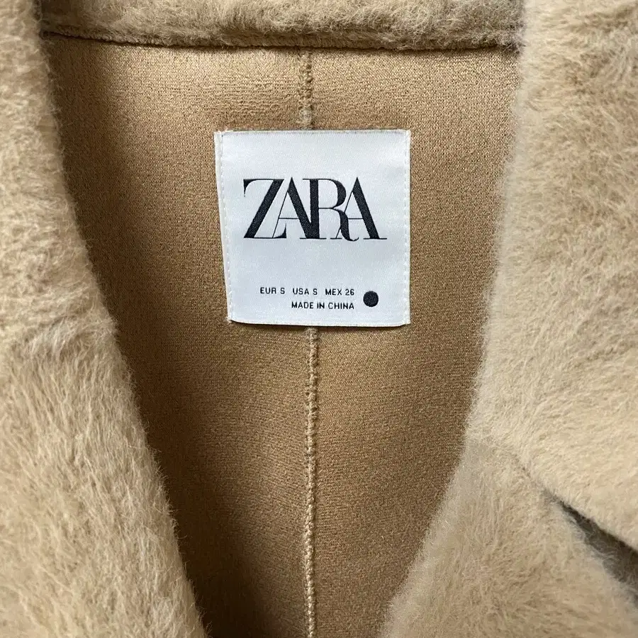 ZARA 퍼코트 더블코트 S