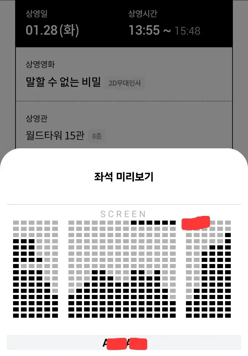 말할수없는비밀 무대인사 a열