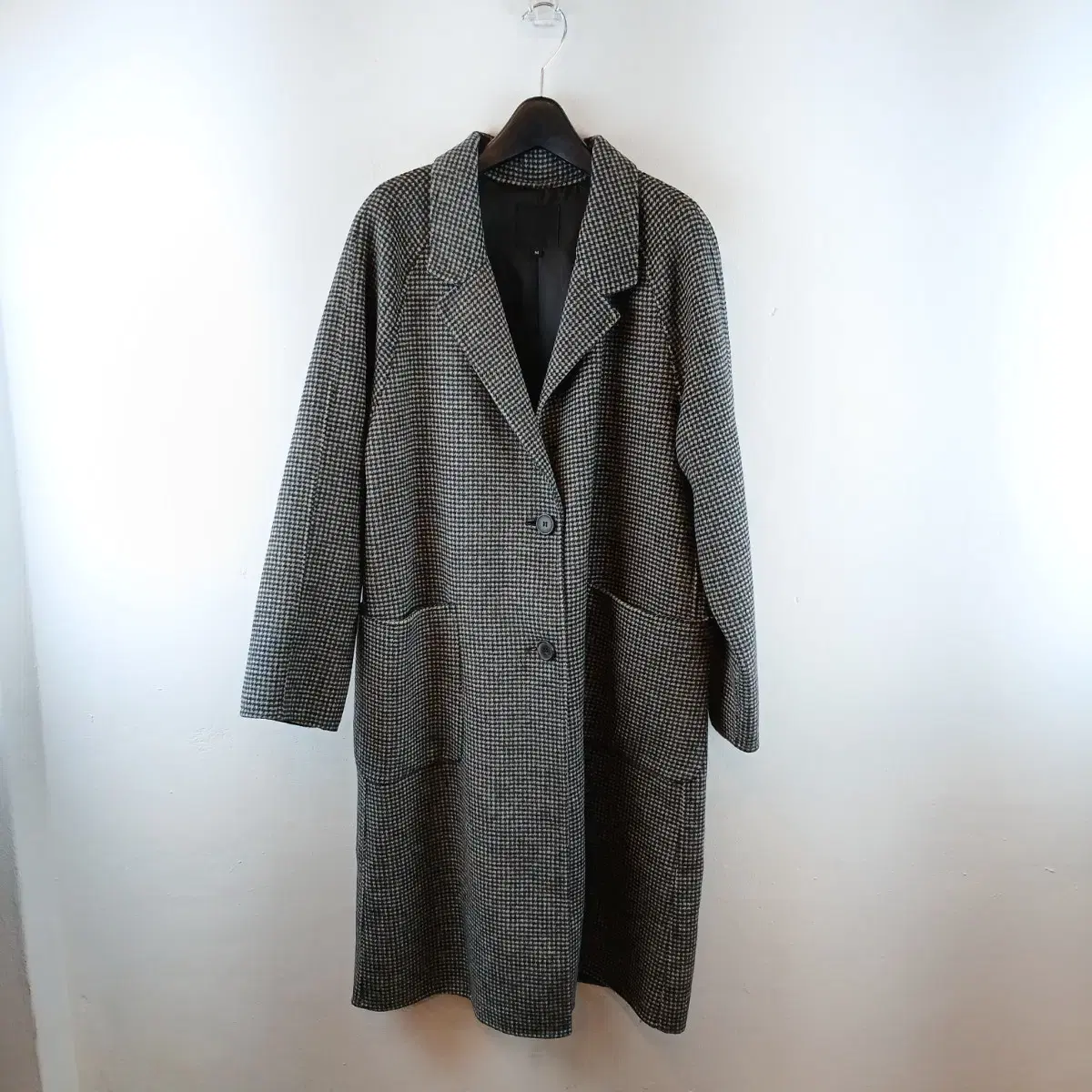 LeShop Check Wool Coat 66 M New Product Grade