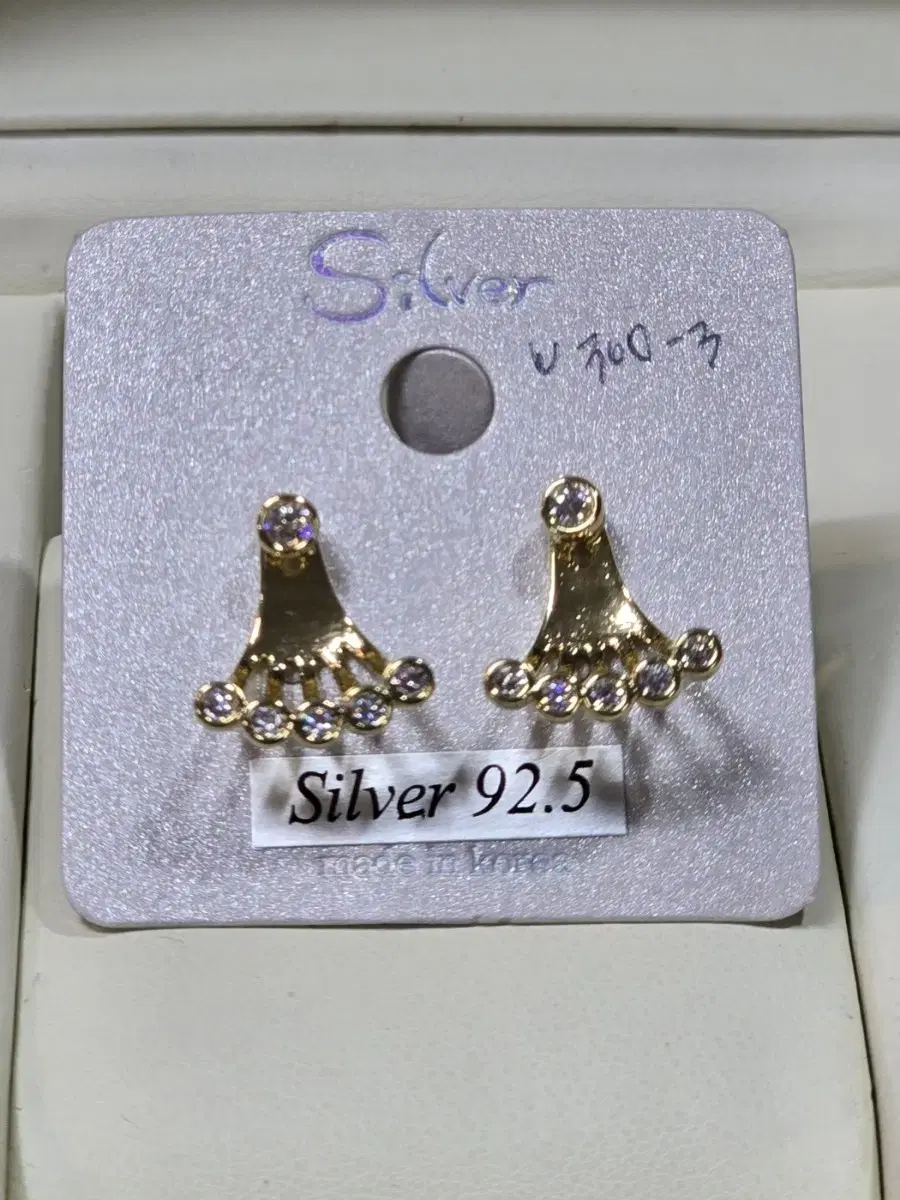 krystal, Swarovski Cubic Setting Two-Way Earrings