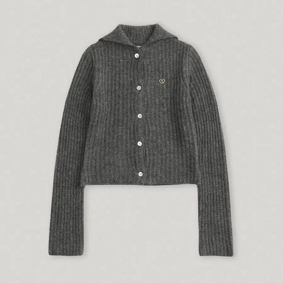 스무스무드 울니트 Leena Knit Cardigan Gray