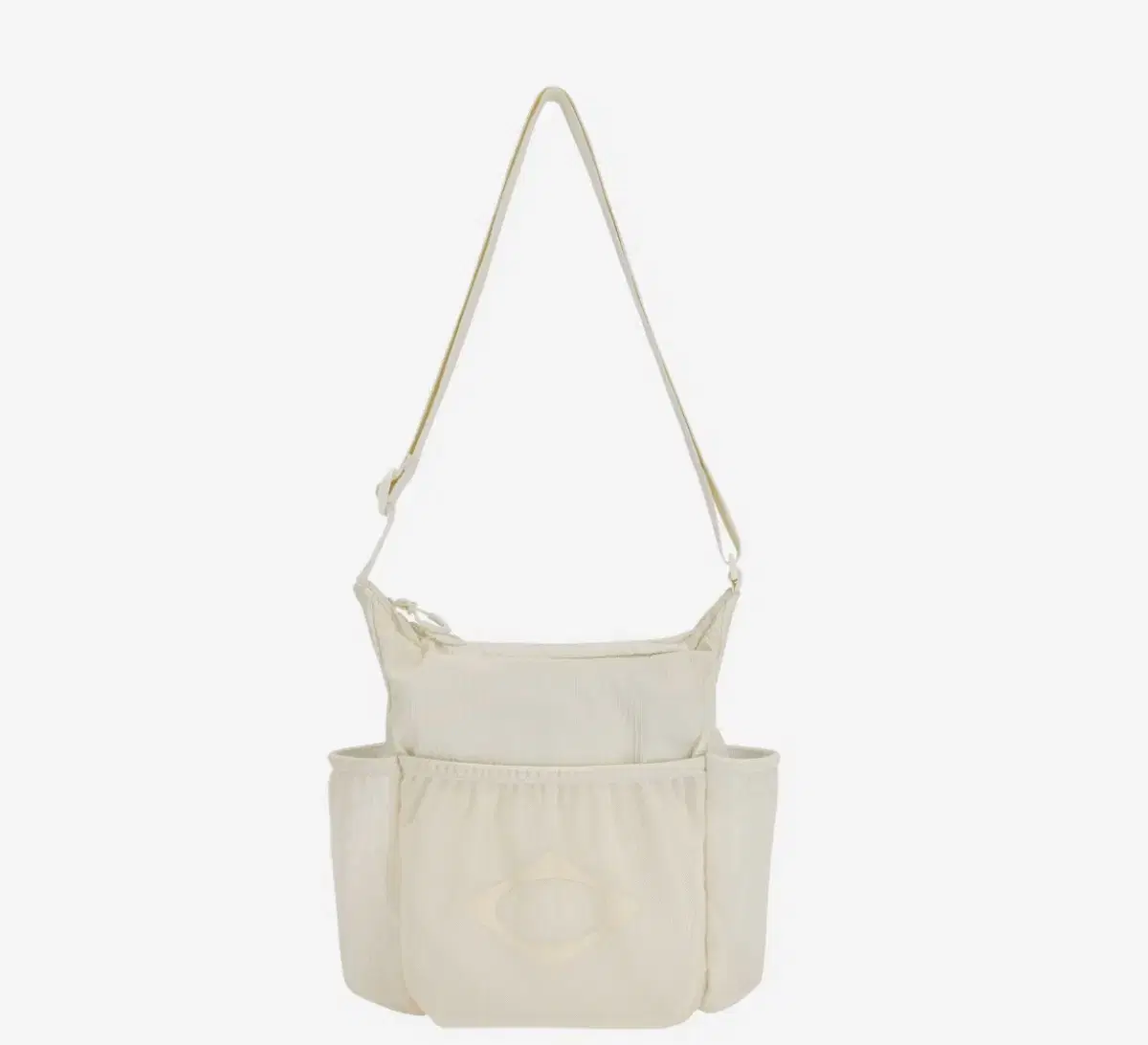 Miss Chiffon Mesh Pocket Cross Bag Cream