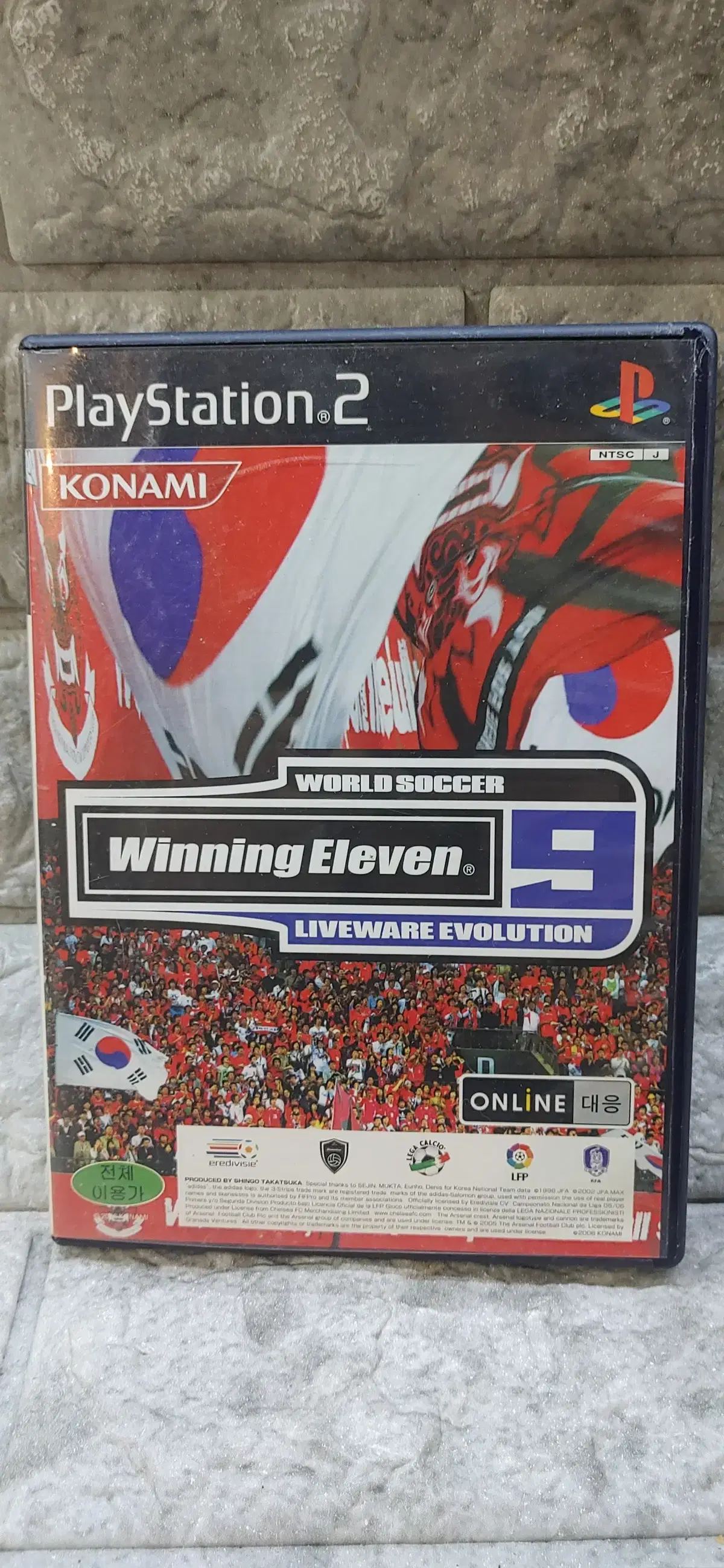 ps2 게임소프트 한국정발 위닝9 라이브 웨어 에볼루션