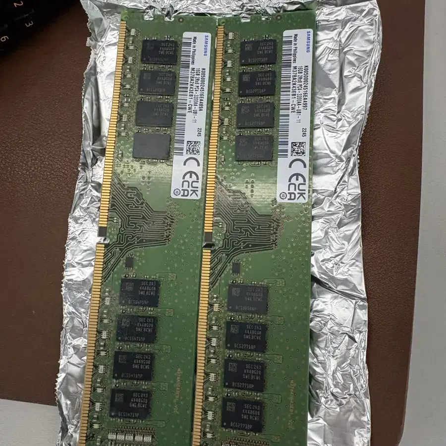 DDR4 16G(3200) 2개 팝니다.