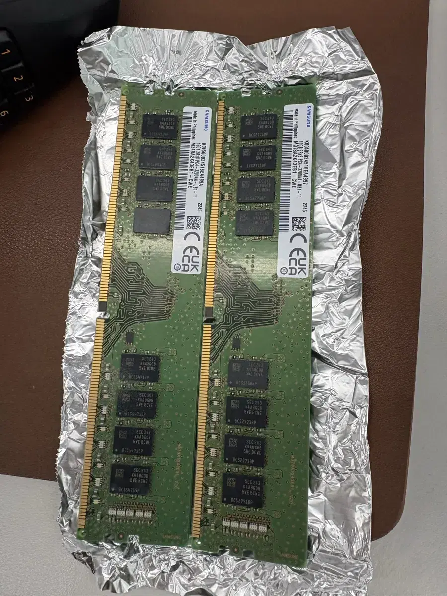 DDR4 16G(3200) 2개 팝니다.