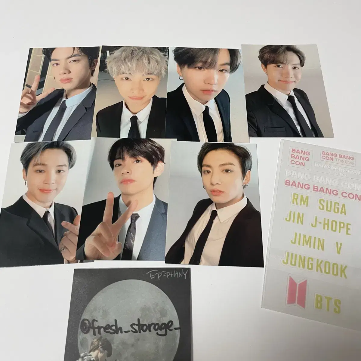 방탕소년단 방방콘 보조배터리 포카 일괄 드볼 BTS Battery