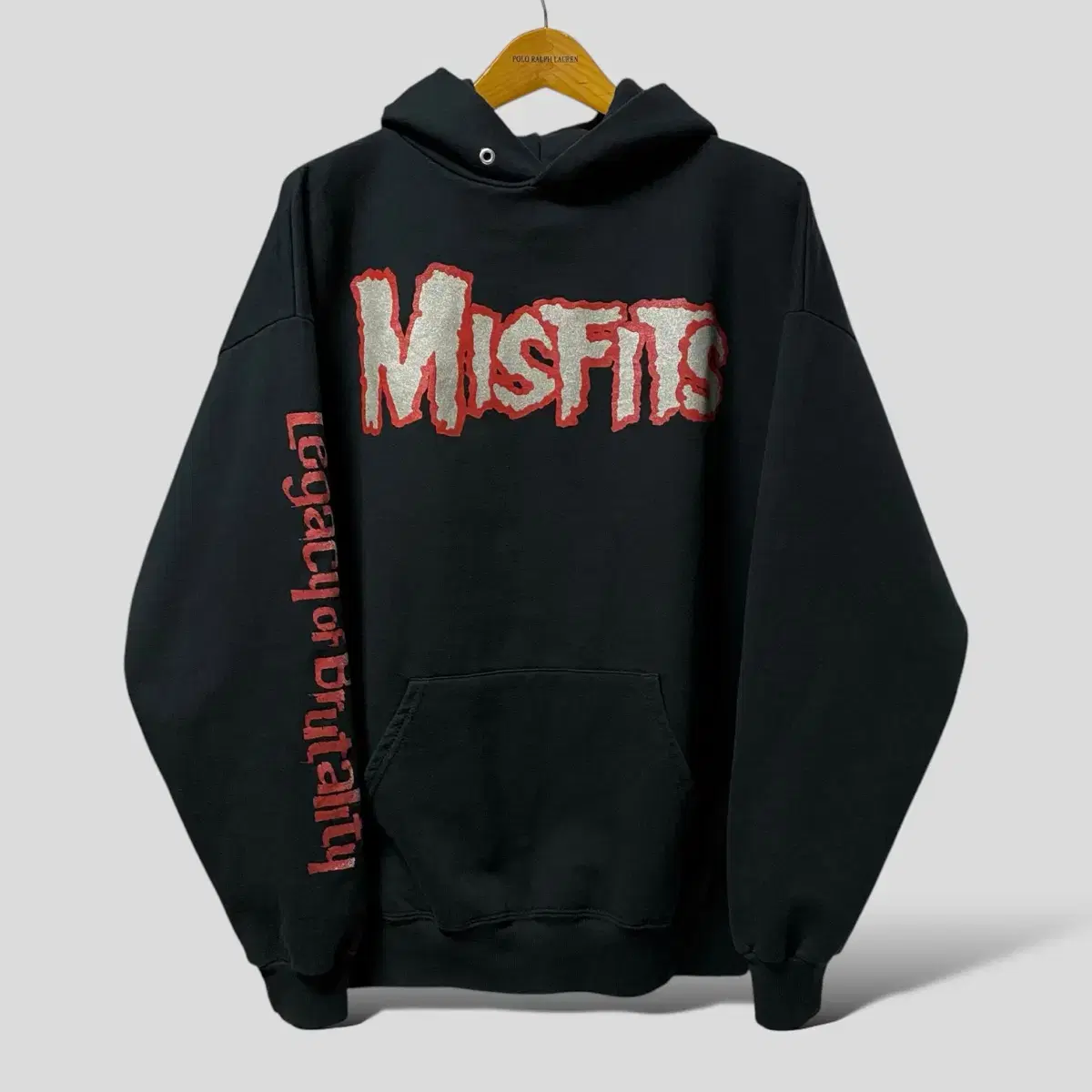 (XL)90s 미스피츠 Misfits 스웨트 후드티셔츠