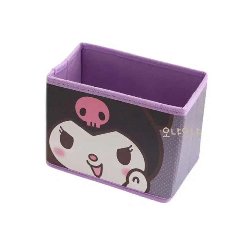 Sanrio Kuromi face-shaped non-woven fabric storage box Storage box