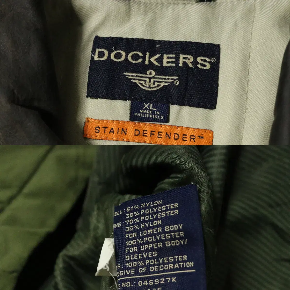 빈티지 Dockers 카키 필드 자켓