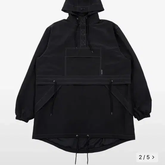 아조바이아조 CH Sunset Logo Anorak [Black]