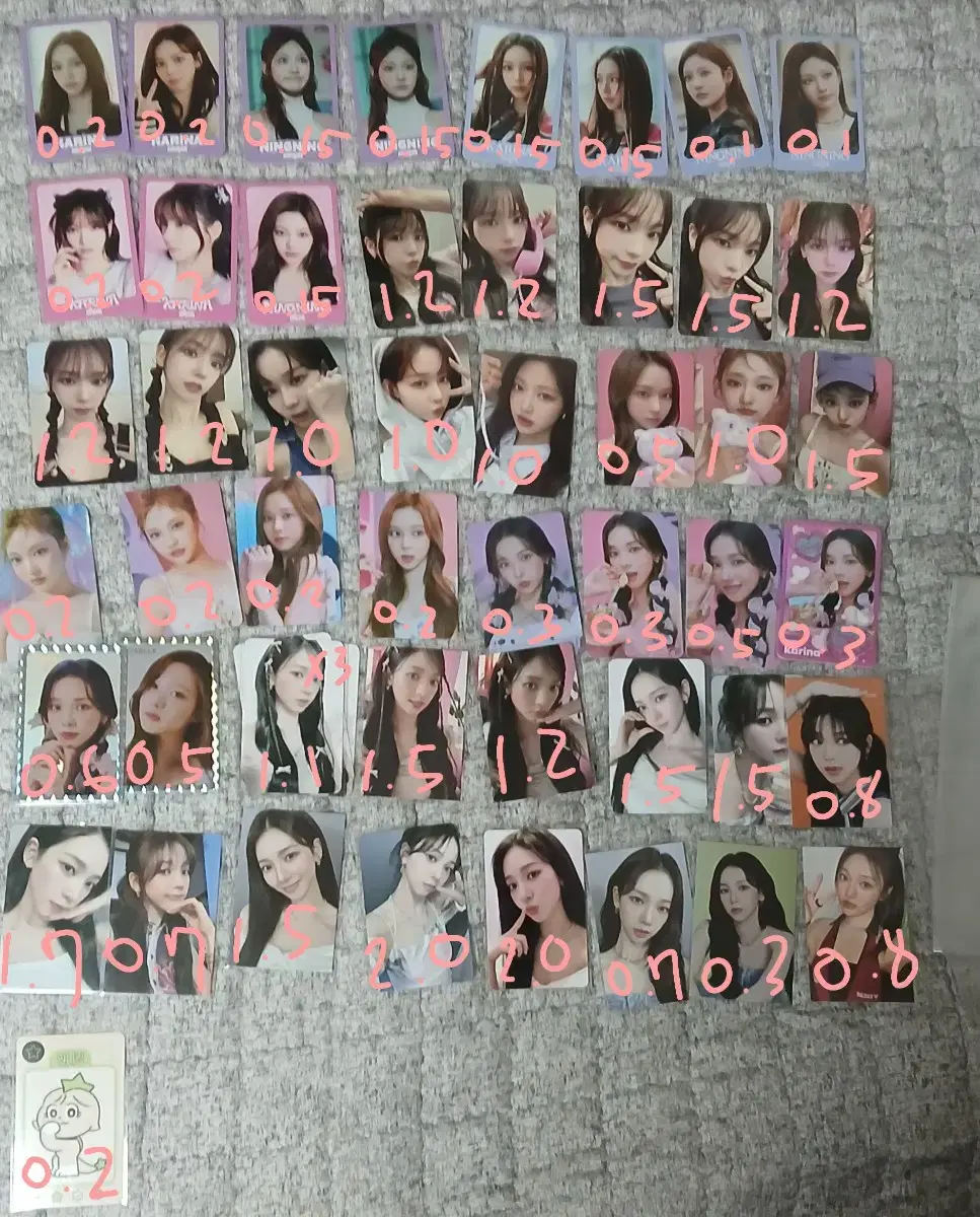 Photos 6) Aespa photocard Photo card wts sell karina giselle winter Ningning