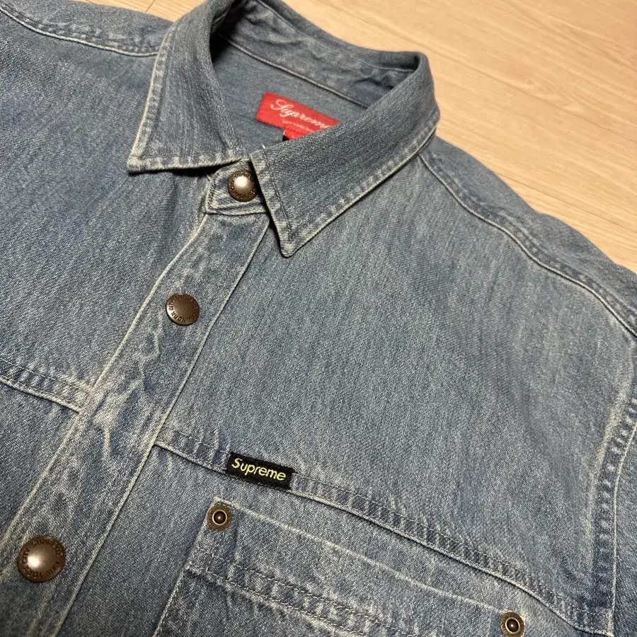 [L] 슈프림 Supreme Snap Work Shirt Denim