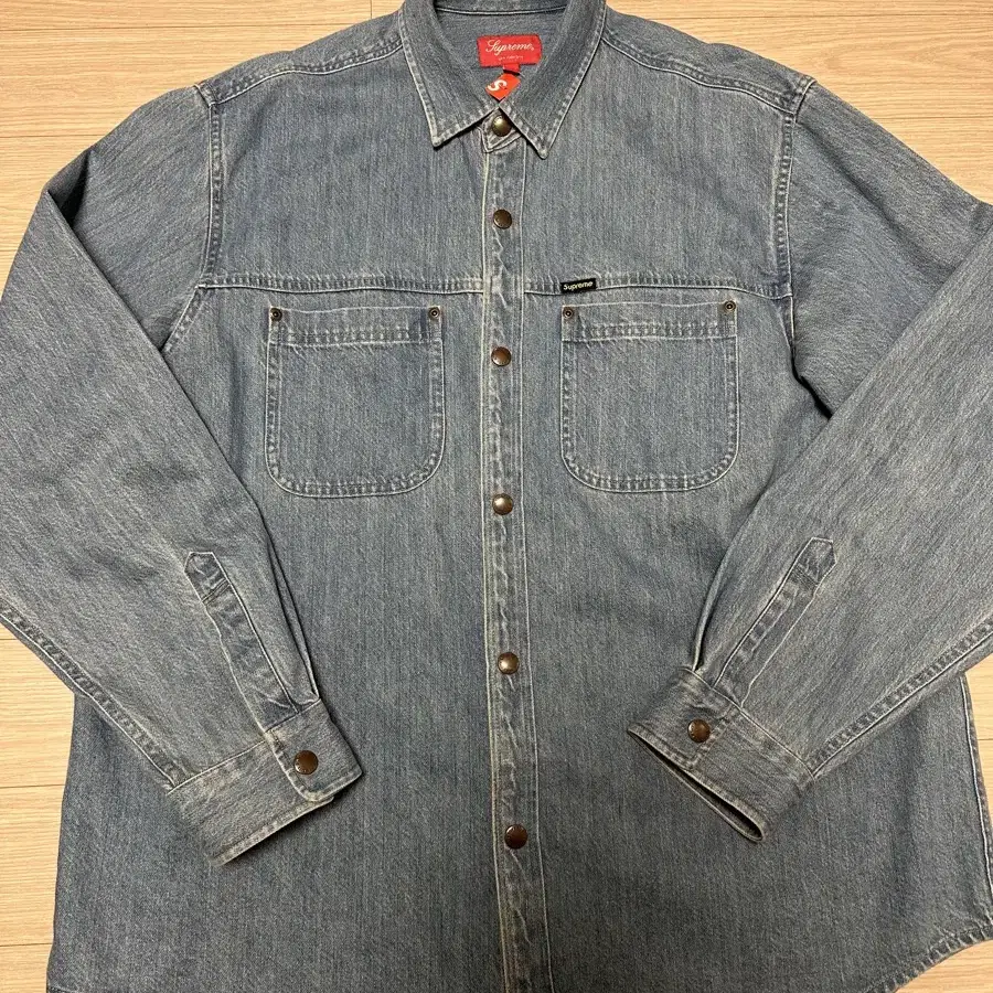 [L] 슈프림 Supreme Snap Work Shirt Denim