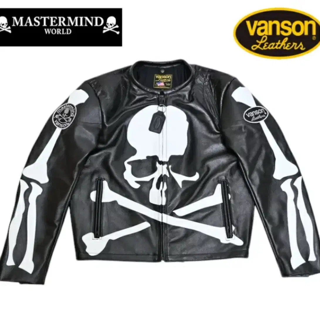 X mastermaind cow leather riders jacket