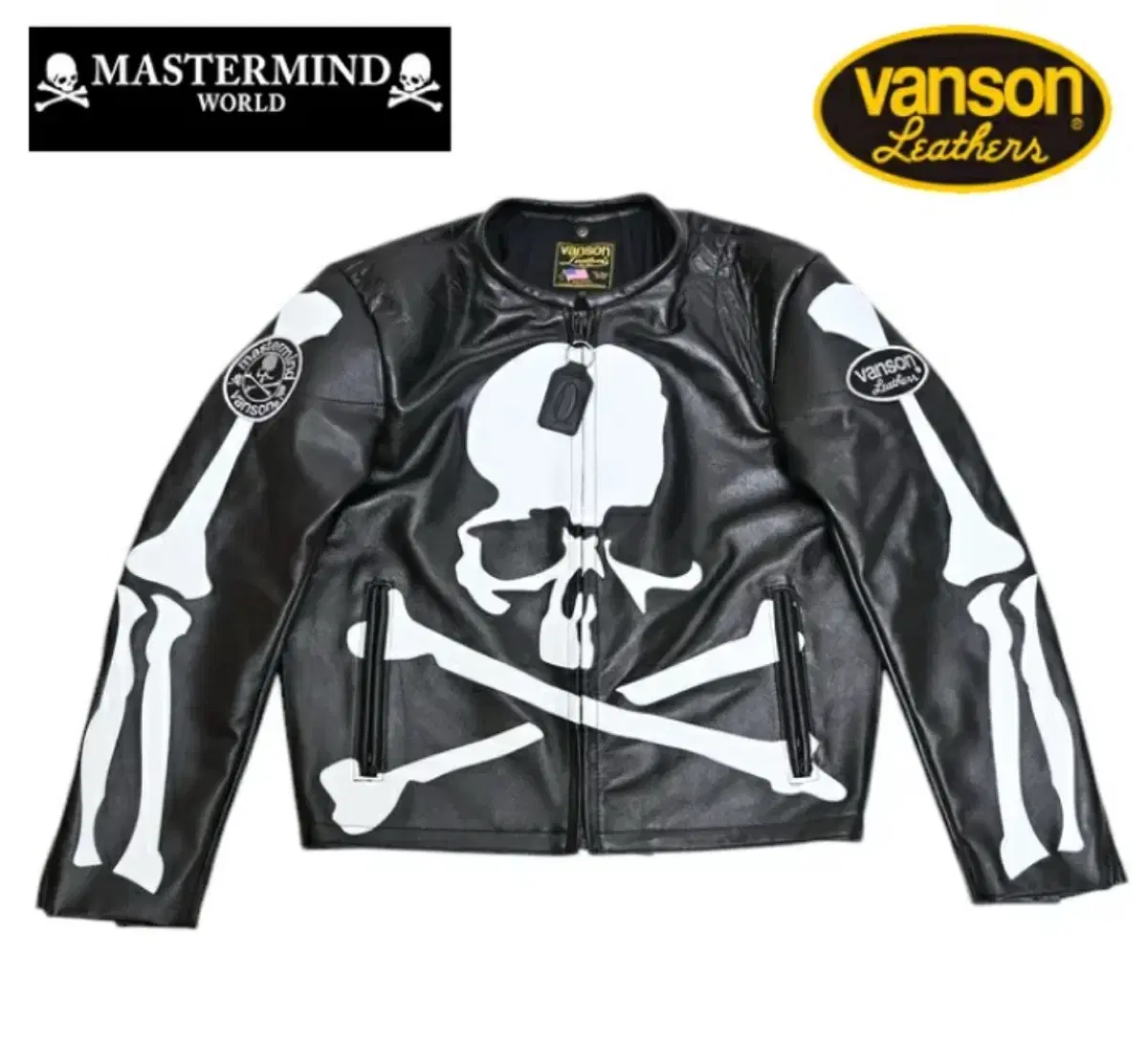 X mastermaind cow leather riders jacket