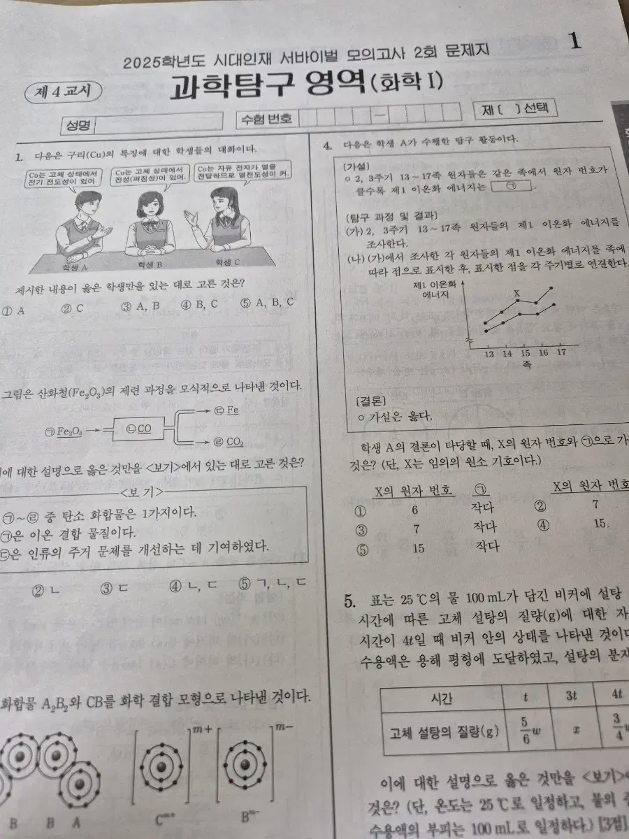 2025 시대인재 서바이벌 화학