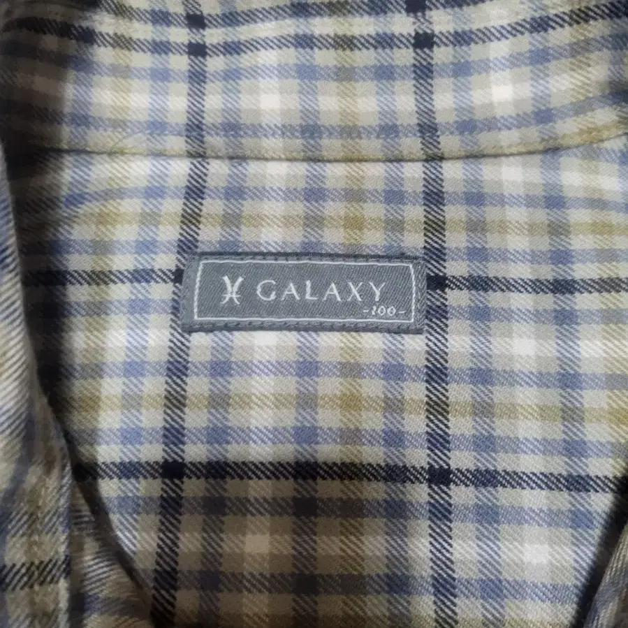 GALAXY 남성 체크 남방