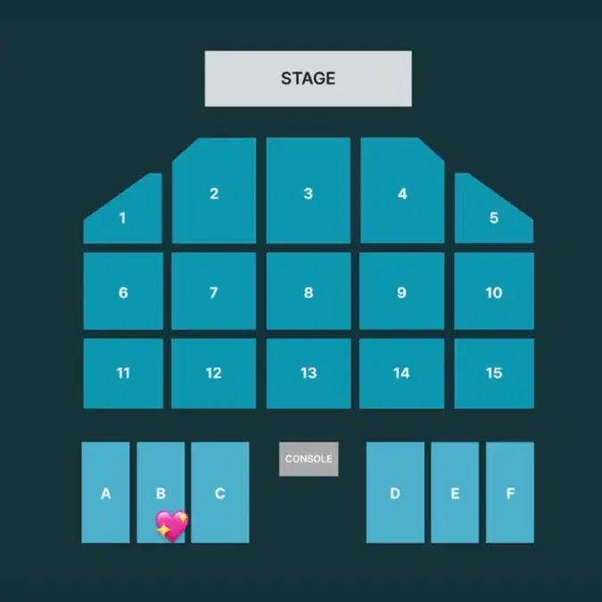 데이식스 전국투어 부산콘 첫콘 B구역 2석