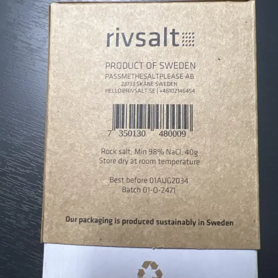 RIVSALT 소금 갈이 세트