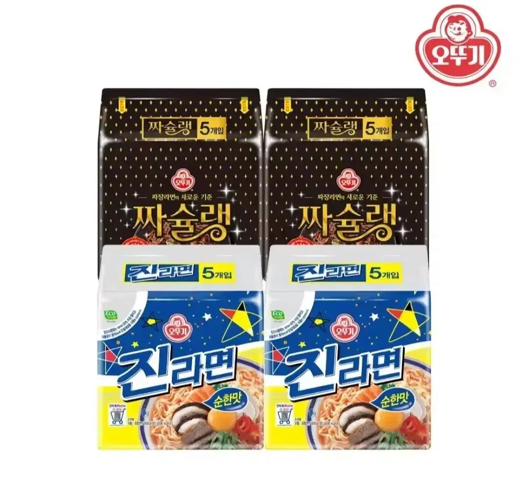 오뚜기라면20개 짜슐랭10개 진라면순한맛10개