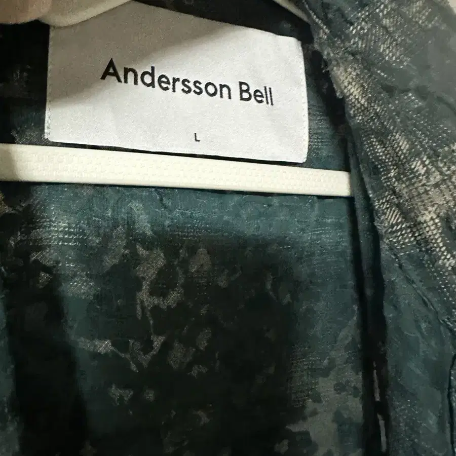 Andersson Bell 왓셔 쉬어 체크 셔츠 L