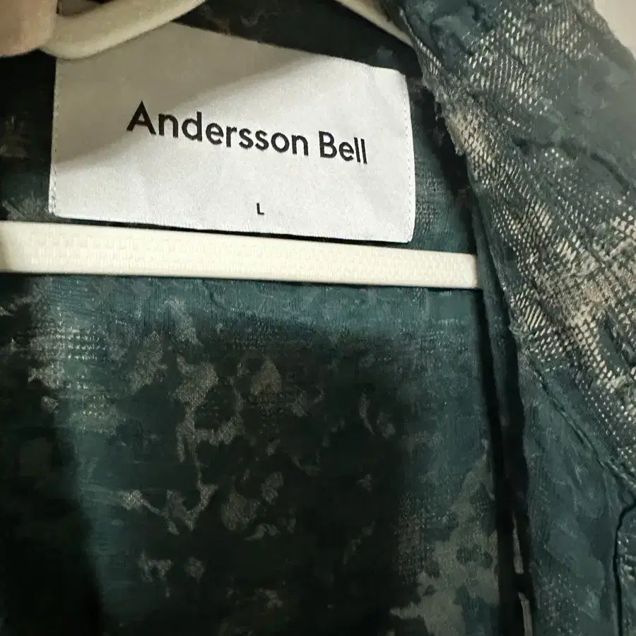 Andersson Bell 왓셔 쉬어 체크 셔츠 L