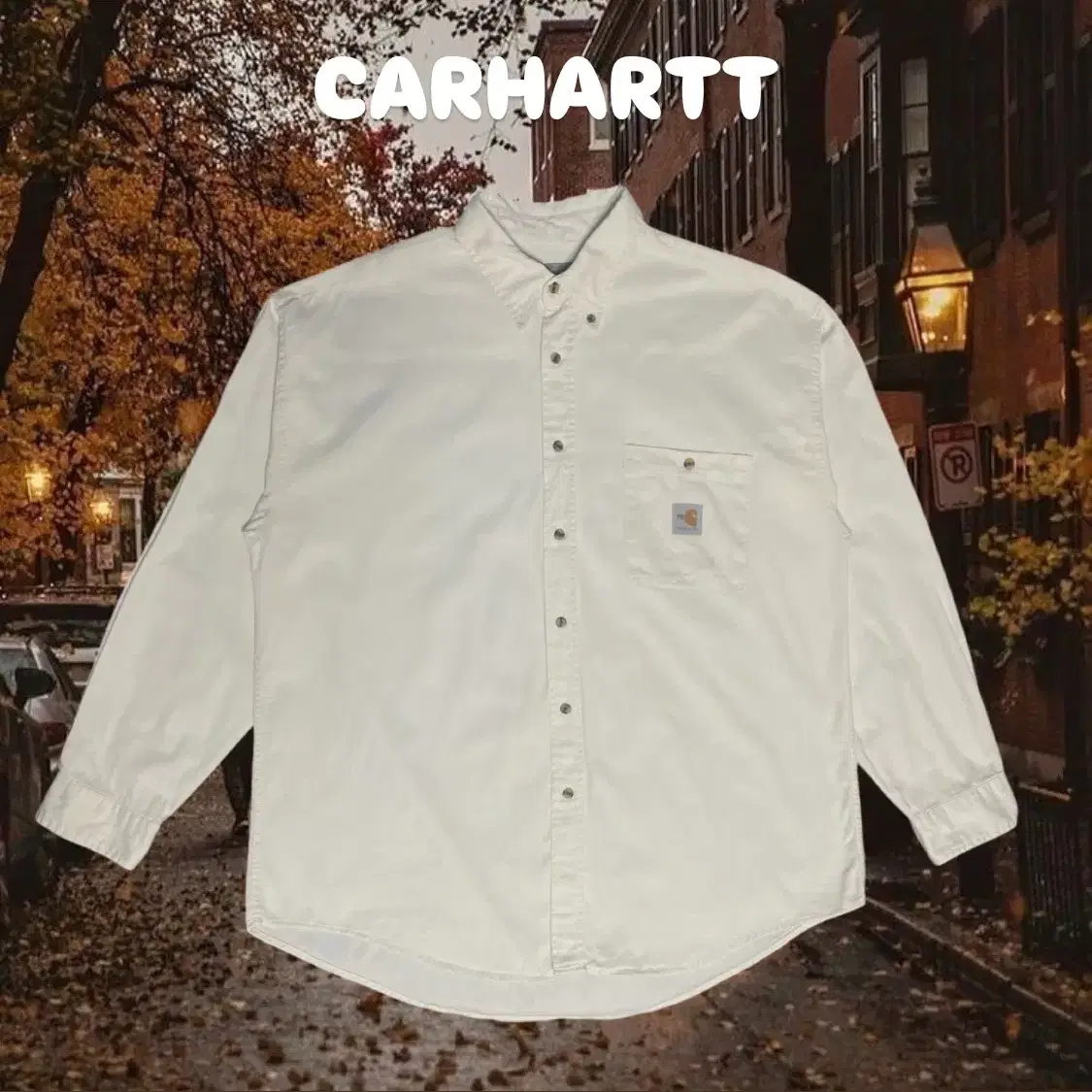 CARHARTT 아이보리 셔츠