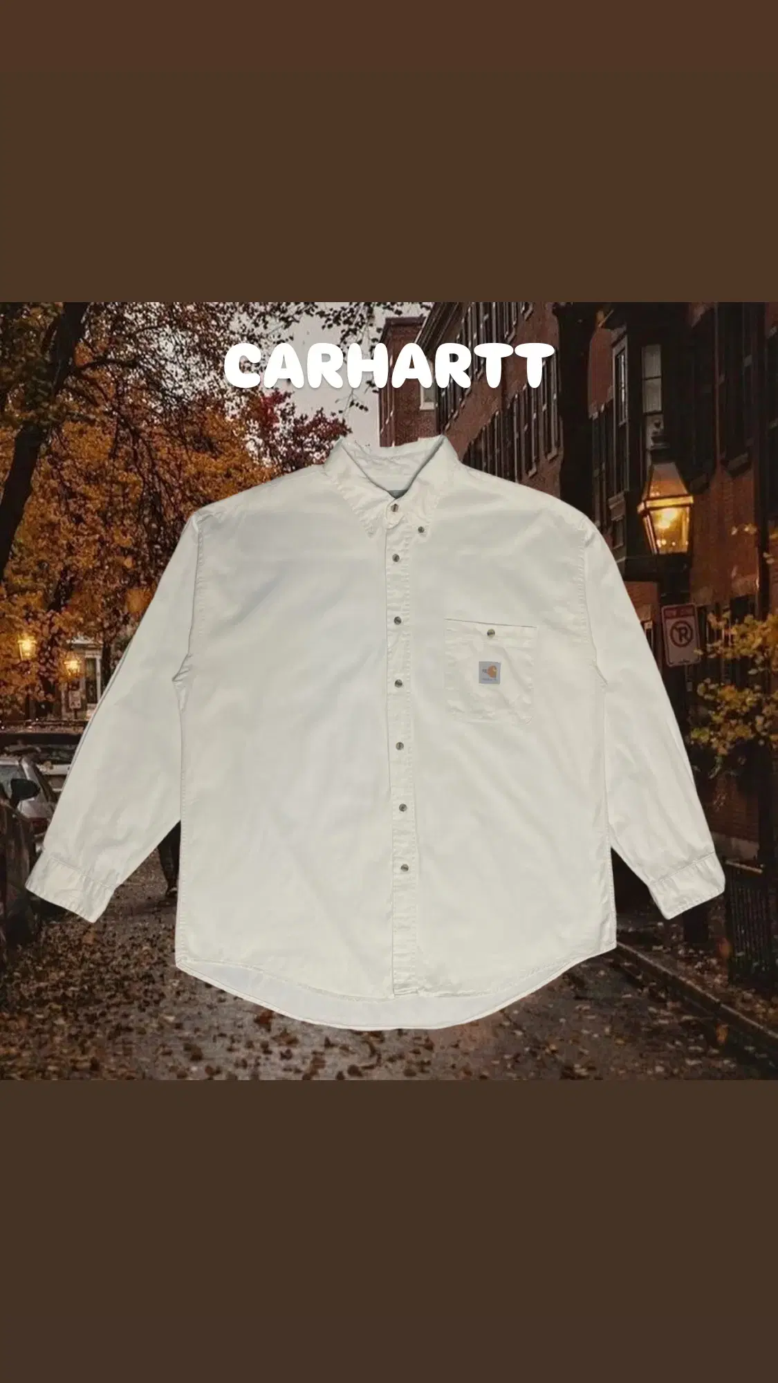 CARHARTT 아이보리 셔츠