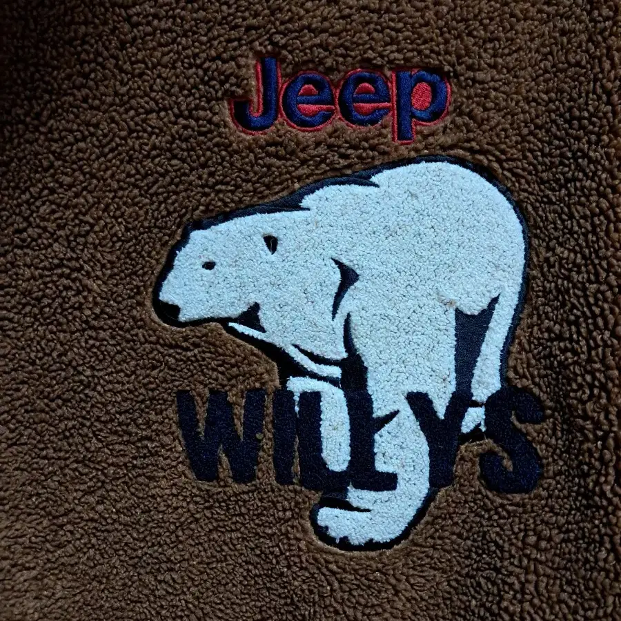 jeep 지프 뽀글이 패딩 브라운