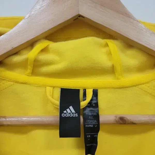 ADIDAS 아디다스 옐로우 집업 공용 M a112