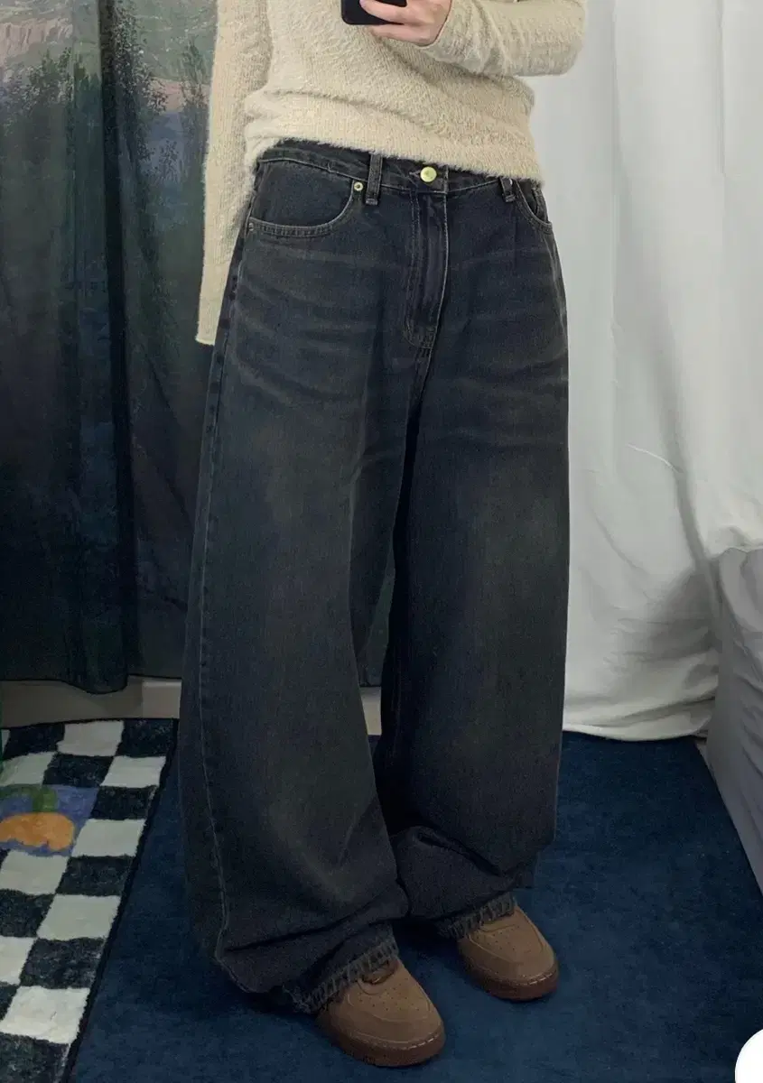 ootj Wide Denim Pants Udemonic Able Pants